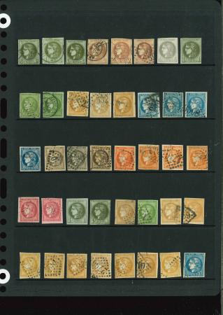 Stamp of France » Emission de Bordeaux 1870 1870-1871, bel ensemble de 55 classiques type Bordeaux
