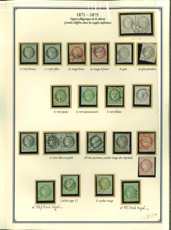 Stamp of France » Collections France belle collection de classiques aux types Ceres