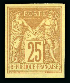 Stamp of Colonies françaises Colonies Générales : 1877, Type Sage Y&T n° 44 *. Très