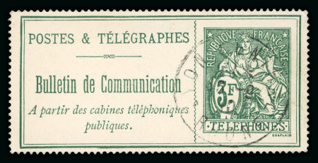 Stamp of France » Téléphone 1900,  Y&T n° 30 oblitéré, signé Calves, cote 920€,