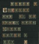 Stamp of Great Britain » 1840 1d Black and 1d Red plates 1a to 11 1840 1d black collection comprising 48 fine four-margin examples