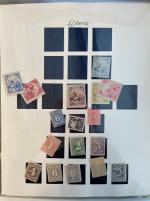 Stamp of Large Lots and Collections Liberia : 1880-1960. Very nice mint and used collection