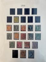 Stamp of Large Lots and Collections Chile : 1856-1960. Mint and used (mainly mint *) collection