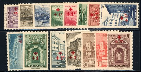 Stamp of Colonies françaises » Monaco Monaco : 1940. YT n° 200-214 neufs **. TB. Cote 420€
