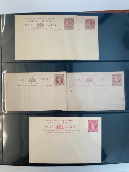 Stamp of Trinidad and Tobago » Trinidad & Tobago 1879-1960s collection of mint postal stationery in an album
