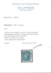 Stamp of Mauritius » 1848-59 Post Paid Issue » Early Impressions (SG 6-9) 1854 2d blue early impression, pos.3, close to huge margins, with superb strike of the "2" numeral
