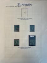 Stamp of Barbados 1852-81 comprehensive collection of the Britannia issues neatly written up and presented on  pages in an album