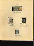 Stamp of India » 1854 Lithographs 1854 ½a blue a small specialized collection mounted on three pages. incl. strip of six used.