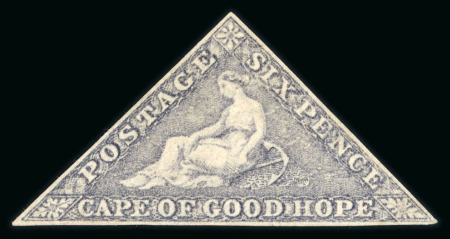 Stamp of South Africa » Cape of Good Hope 1855-63 6d slate-lilac unused, fine even margins