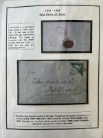 Stamp of South Africa » Cape of Good Hope 1853-56 collection of covers written up on pages