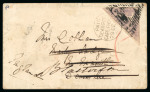 Stamp of South Africa » Cape of Good Hope 1853-56 collection of covers written up on pages