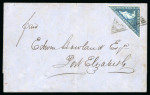Stamp of South Africa » Cape of Good Hope 1853-56 collection of covers written up on pages