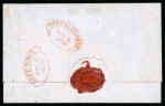 Stamp of South Africa » Cape of Good Hope 1853-56 collection of covers written up on pages
