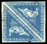 Stamp of South Africa » Cape of Good Hope 1853-63 substantial collection of used issues neatly presented and written up on pages
