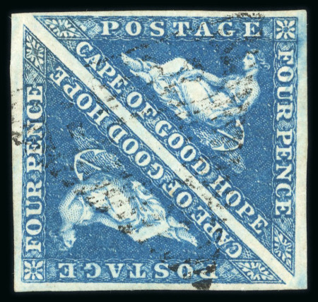 Stamp of South Africa » Cape of Good Hope 1853-63 substantial collection of used issues neatly presented and written up on pages