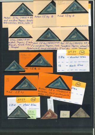 Stamp of South Africa » Cape of Good Hope 1853-63 accumulation on stocksheets, a dealer's stock