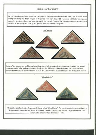 Stamp of South Africa » Cape of Good Hope Collection of forgeries and Cape related items on pages