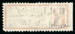 Stamp of New Guinea 1915 Käwieng 3d registration label, perf.11 1/2, with faint double impression of "Käwieng / (Deutsch Neuguinea)" below
