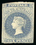 Stamp of Australia » South Australia 1856-1912 used collection written up on pages, some early imperfs
