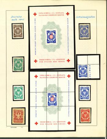 Stamp of Large Lots and Collections 1945 Poland Polish POW Camp DACHAU, collection