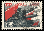 Stamp of Large Lots and Collections Lithuania - German Occupation: 1941 group of six stamps of the local issues of Telsiai and Vilnius