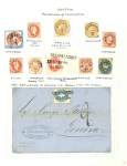 Stamp of Austria » Collections and Lots  Austria: 1850-67 collection of postmarks with an estimated 1500 used stamps and covers