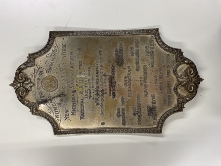 Stamp of Olympics » 1932 Los Angeles Plaque presented to the Women's Swimming Association by the Michigan Assoc. of the AAU