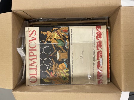 Stamp of Olympics » 1960 Rome 1960 Rome group of books incl. official guide in German, gymnastics programme, etc.
