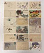 Stamp of Large Lots and Collections » Picture Postcards France: Album with over 500 picture postcards including a collection of 1st April,
