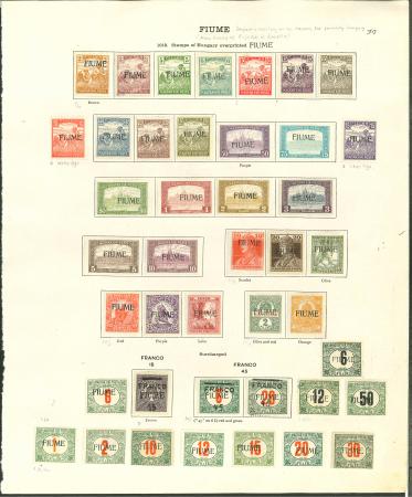 Stamp of Italy » Italy Fiume Italy - Fiume: 1919-24 attractive range of these difficult