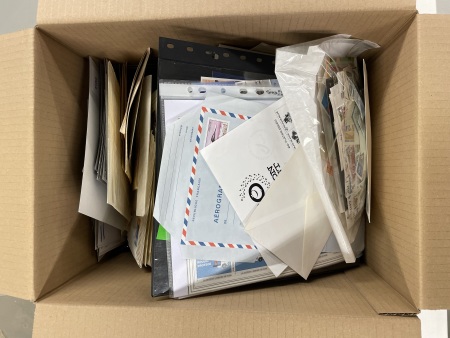 Stamp of Large Lots and Collections 1910s-2000s, box of mostly modern stamps on stockcards