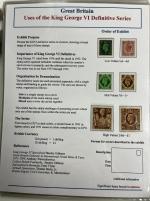 Stamp of Great Britain » Collections 1937-52 comprehensive and extensive 6-frame exhibit collection of KGVI covers