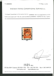 Stamp of Indian States » Barwani 1927 4a orange-brown perf.7 used with clear Barwani cds