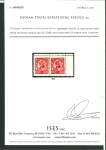 Stamp of Indian States » Barwani 1932-47 wide setting 2a rose-carmine mint h.r. pair from the top right corner of the sheetlet