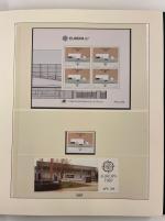 Stamp of Large Lots and Collections EUROPA : 1956-1995, stamps collection in 5 albums Linder,