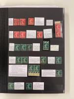 Stamp of France » Collections 1903-1940 : dans 2 classeurs, très belle collection