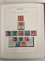 Stamp of Large Lots and Collections Switzerland collection in two albums 1940/1976. Very