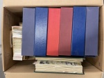 Stamp of Large Lots and Collections World in a large box, seven big stockbooks with some
