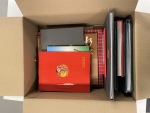 Stamp of Large Lots and Collections In a box, modern stamps and sets from eighties and