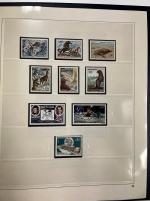 Stamp of Colonies françaises » Monaco 1940-2021, dans huit reliures Safe et feuilles pré-imprimées,