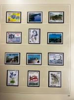 Stamp of Colonies françaises » Monaco 1940-2021, dans huit reliures Safe et feuilles pré-imprimées,