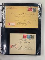 Stamp of Large Lots and Collections » Late Lots Germany in four stockbooks more than 500 letters, cards