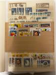 Stamp of Large Lots and Collections In a very big box, several thousands of stamps mainly