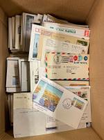 Stamp of Large Lots and Collections 1917-2010 Topics & thematics large cover lot ships & navigation (1200+)