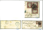 Stamp of Great Britain » British Post Offices Abroad » Crimea 1854 (Aug 16) envelope from Crimea to England with three 1854 1d red-brown pl.183 perf.16 cancelled by single "* (crown) *" barred oval