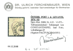 Stamp of Austria » Austrian Levant 1876-82 Austria Levant offices 25Kr fine printing used