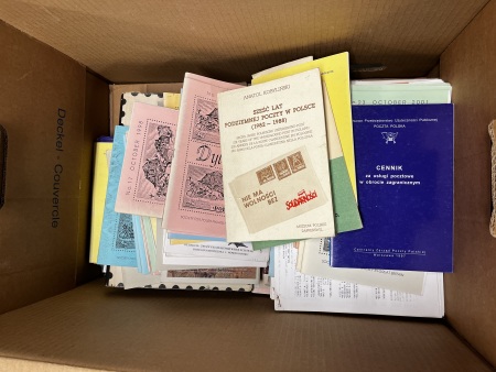 Stamp of Poland Poland - Literature: Accumulation of books, auction