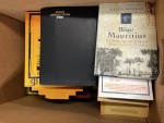 Stamp of Literature Accumulation of books and journals in two boxes, including World Postal Stationery by Higgins & Gage