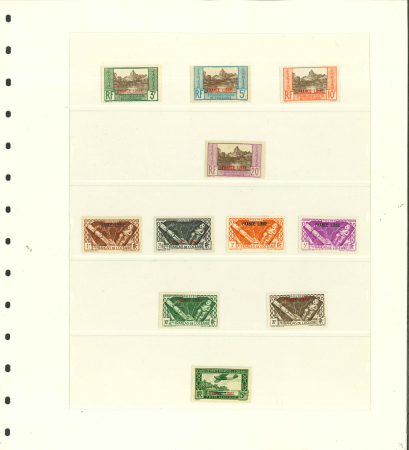 Stamp of Colonies françaises » Océanie Océanie série France Libre YT n° 140/149 neufs *. Signés