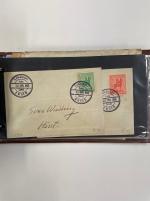 Stamp of Large Lots and Collections World : 1900-1990. In a box many letters and cards